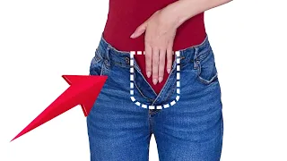 If you temporarily get a bit fat, how to upsize jeans in the waist!