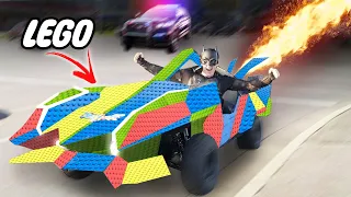 I Built a Working Batmobile Using Only LEGOS - COPS CALLED!