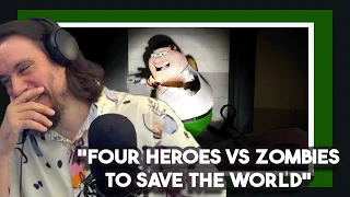 Vet Reacts *Four Heroes VS Zombies To Save The World* Modded Left 4 Dead 2 is Cursed By SMii7Y