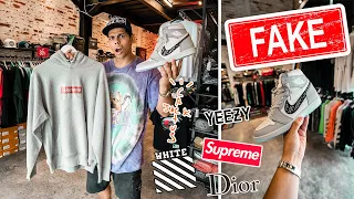 VISITING THE BEST FAKE DESIGNER/HYPEBEAST STORE EVER!!!