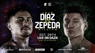 JOJO DIAZ VS WILLIAM ZEPEDA OCTOBER 29 LIVE ON DAZN