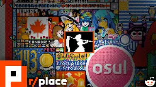 Bad Apple in r/place 2023 - Full Animation Timelapse