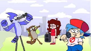 FNF vs Mordecai Oneshot - Worked (Regular Show)