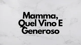 Mamma, Quel Vino E Generoso Instrumental - Cavalleria Rusticana