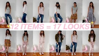 12 ITEMS = 17 SPRING LOOKS | Capsule Wardrobe | rachspeed