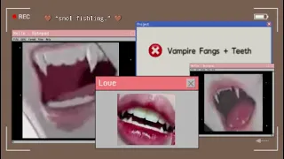 ↳ ❝ Vampire Fangs + Teeth ❞ -  subliminal.