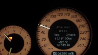 Mercedes e 270cdi acceleration 0-100 km/h