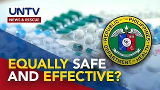 Generic medicines, equally safe and effective as branded drugs — DOH