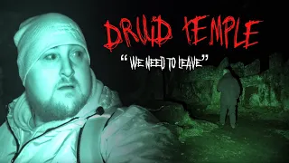 Our SCARY Night at The Sinister Haunted Druid Temple (Very Scary) Real Paranormal Activity
