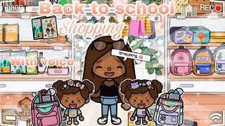 Ep 36 Tge peach family- back to school 🏫 shopping 🛍️||with voice ||#tocalifeworld