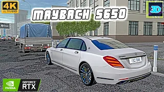 2019 Mercedes Maybach S650 POV Drive - City Car Driving POV Drive RTX 3060 [Steering Wheel Gameplay]