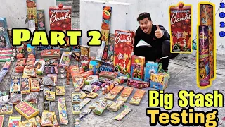 Cheapest Crackers Stash Testing Part 2 | Different type of Crackers Testing | ROCKETS | Diwali 2020