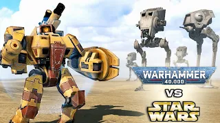 WARHAMMER 40K vs STAR WARS: Tau Empire vs Galactic Empire - Men of War: Assault Squad 2