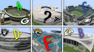 Ranking All 32 NFL Stadiums in MINECRAFT!!