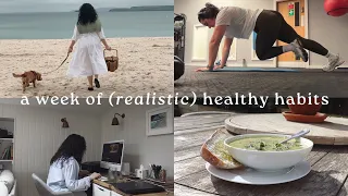 A week of realistic healthy routines: exercise, vegan food shop, cooking & supplements