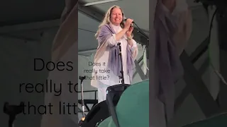 Natalie Merchant sings "Carnival" as a surprise guest during the 2022 Newport Folk Festival.