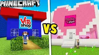 VITOSHOP VS BELLASTYLE W MINECRAFT | Vito vs Bella