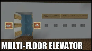 How To Build A Elevator in Minecraft Bedrock! (Multi Floor)
