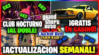 INCREIBLE ACTUALIZACIÓN SEMANAL en GTA5 ONLINE | CLUB NOCTURNO al DOBLE X2$! COCHE POR $10K y MAS