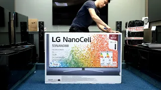 LG 50" NANO886PB 2021 Unboxing, Setup and 4K HDR Demos Nanocell 886 PB