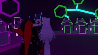 [vrchat] Laserdome 2 with SadlyItsBradly worldhop