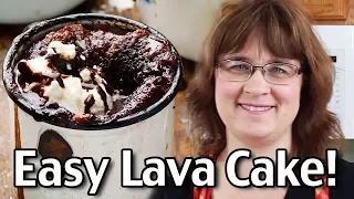 Easy Chocolate Lava Cake Recipe! How To Make Lava Cake At Home