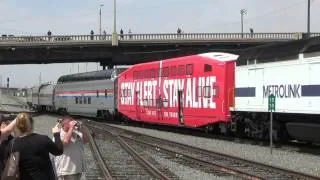 HD 1080p- Santa Fe #3751 East from Los Angeles to San Bernardino on 4/12/14.