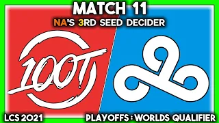 THE TRIP (LCS 2021 CoStreams | Playoffs: Worlds Qualifier | Match 11: 100 vs C9 | SEMI-FINALS)