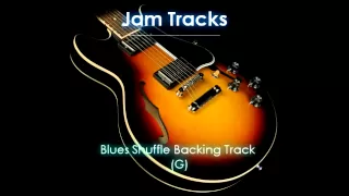 Blues Shuffle Guitar Backing Track (G)