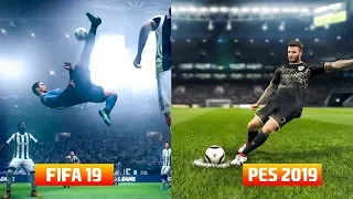 Pes 2019 Vs FIFA 19 Graphics Comparison