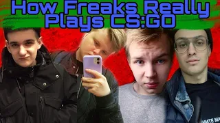 How Freaks Really Plays CS:GO( ft. Karavay, Buster,  Evelone, StRoGo)