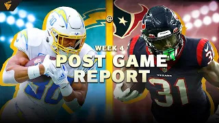 Chargers at Texans: Ekeler is BACK - Week 4 Post Game Report | Director's Cut