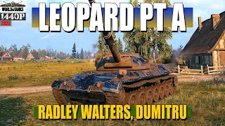 Leopard PT A, 9.3k damage, 9 vehicles destroyed, 1618 base xp