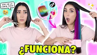 PROBANDO TRUCOS RAROS DE CABELLO DE TIK TOK! BEAUTY HACKS virales ¿FUNCIONAN? #2 😱  | Claudipia