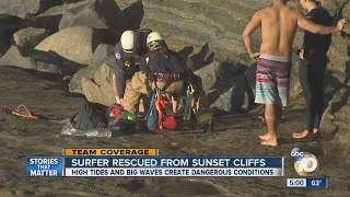 Surfer rescued from Sunset Cliffs