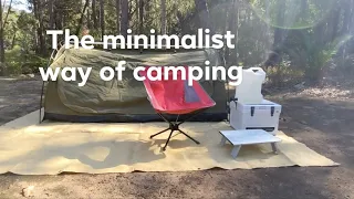 My minimalist camp set up | camp comfortably with the bare essentials