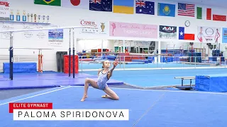 Elite gymnast, Paloma Spiridonova's dance through floor routine...