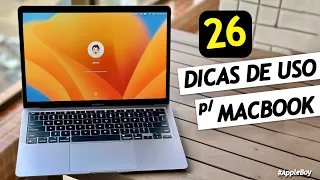 26 DICAS E CONFIGURAÇÕES P/ INICIANTES.. No Mac / MacBook 💻