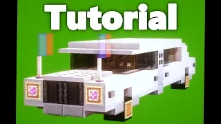 Minecraft: How To Build A Limousine Car Tutorial [Easy]