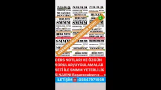 SMMM YETERLİLİK MALİYET MUHASEBESİ/1