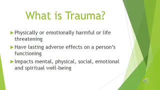 Trauma Informed Care