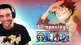 All One Piece Openings (1-24) Reaction!!!!!!!! (LETS GOOOOOO!!! THE NOSTALGIA HITS HARD!)