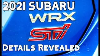 2021 Subaru WRX and STI Details and Pricing Revealed