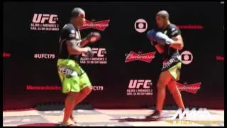 UFC 179 workouts: Jose Aldo and Chad Mendes