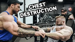 CHEST DAY WITH IAIN VALLIERE | LIFE IN OLYMPIA PREP