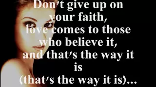 THAT'S THE WAY IT IS (LYRICS) - CELINE DION