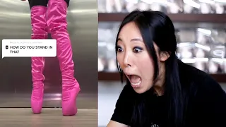 pointe shoe fitter reacts to TIK TOKS 7