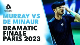 Andy Murray vs Alex De Minaur DRAMATIC FINALE! | Rolex Paris Masters 2023