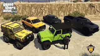 GTA 5 - Stealing Luxury Off Road Cars with Trevor! | (GTA V Real Life Cars #27)