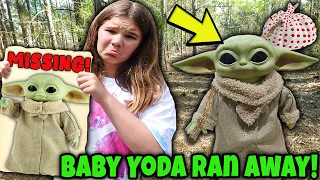 BABY YODA Is MIssing! Grogu Ran Away! (Carlaylee HD Skit)